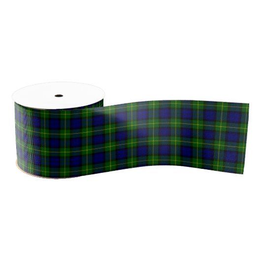 Gordon tartan blue kariert ripsband (Spule)