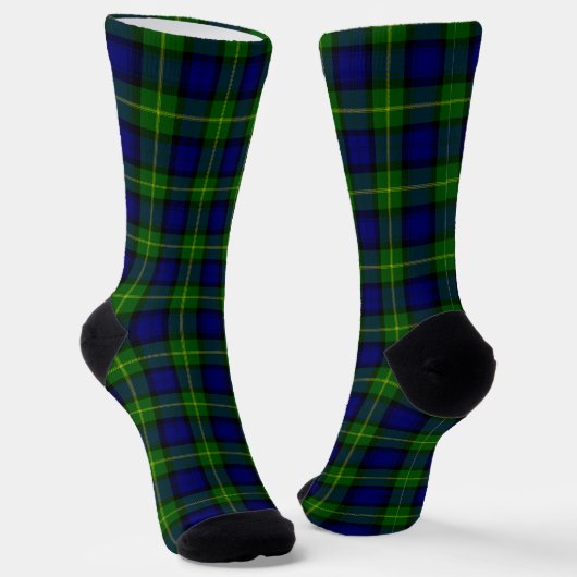 Gordon tartan blue kariert socken (Gewinkelt)