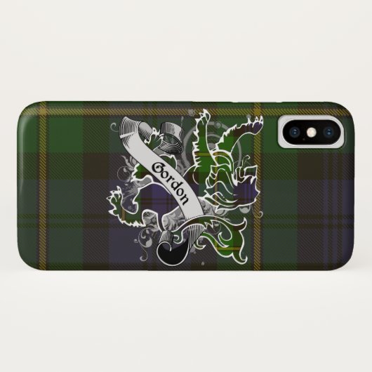 Gordon Tartan Lion Case-Mate iPhone Hülle (Rückseite (Horizontal))