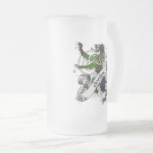 Gordon Tartan Lion Mattglas Bierglas (VorderseiteRechts)