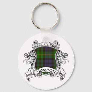 Gordon Tartan Shield Schlüsselanhänger