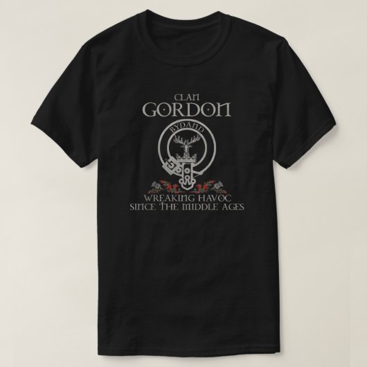 Gordon von Abergeldie Clan Wappen Schottischer Nac T-Shirt (Design vorne)