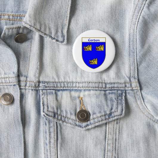 Gordon-Wappen/Familienwappen Button (Beispiel)