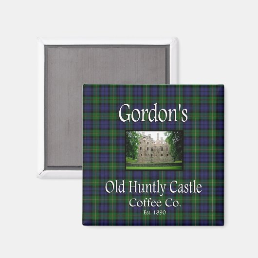 Gordon's Old Huntly Castle Coffee Co. Magnet (Vorderseite/Rückseite)