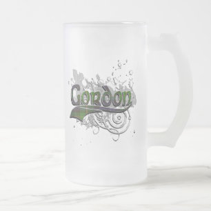 Gordontartan-Schmutz Mattglas Bierglas