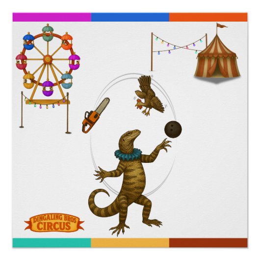 Gordy, der Goanna-Jongleur Poster (Vorderseite)