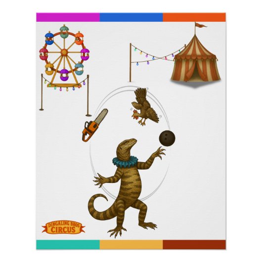 Gordy, der Goanna-Jongleur Poster (Vorderseite)
