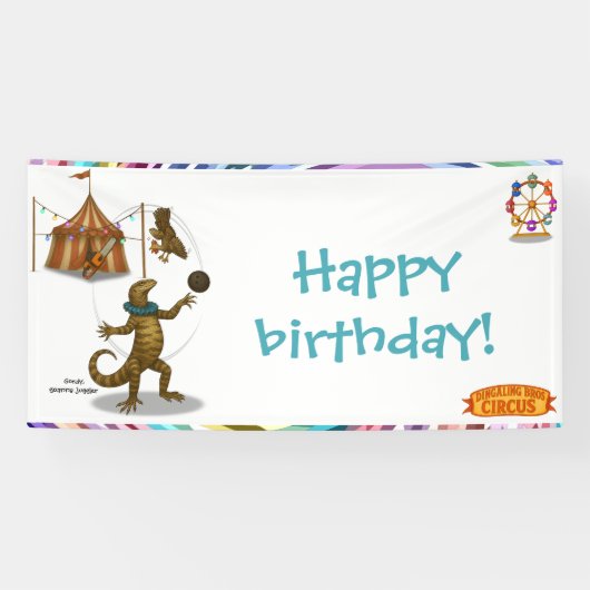 Gordy, Goanna-Jongleur Banner (Horizontal)