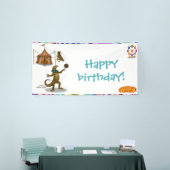 Gordy, Goanna-Jongleur Banner (Messeveranstaltung)