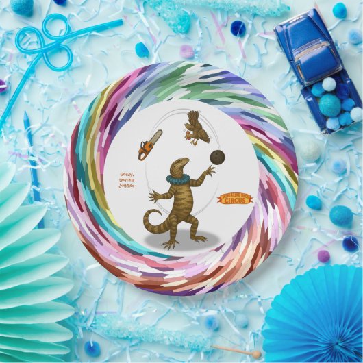 Gordy, Goanna-Jongleur Pappteller (Party)