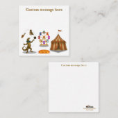 Gordy, goanna juggler mitteilungskarte (Vorne/Hinten)