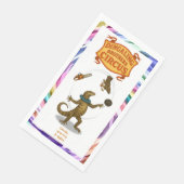 Gordy, goanna juggler serviette (Ecke)