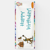Gordy, Jongleur mit Riesen-Gecko Banner (Vertikal)