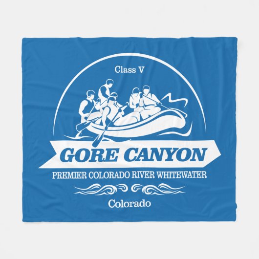 Gore Canyon (Rafting 2) Fleecedecke (Vorderseite (Horizontal))