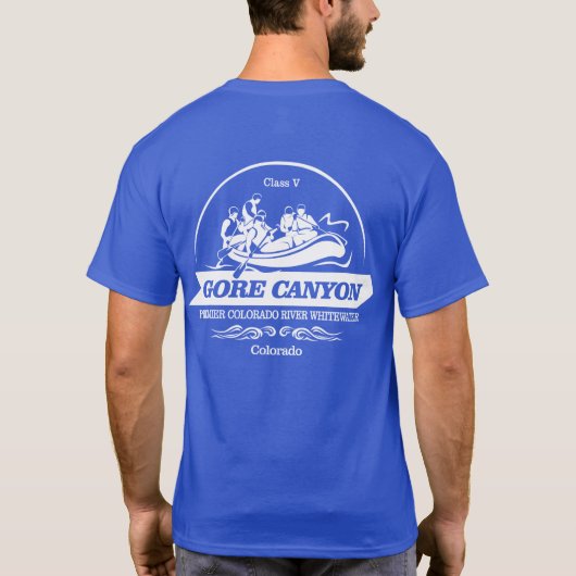 Gore Canyon (Rafting 2) T-Shirt (Rückseite)