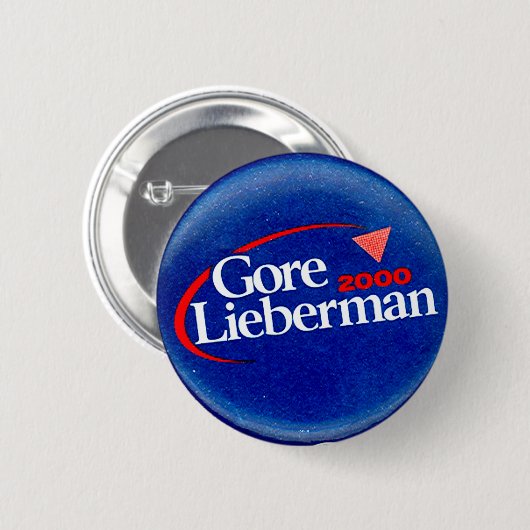 Gore-Lieberman 2000 - Knopf Button (Vorne & Hinten)