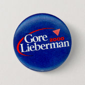 Gore-Lieberman - Knopf Button (Vorderseite)
