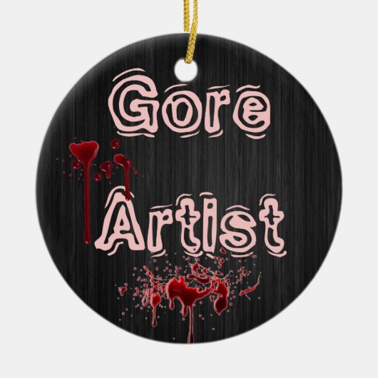 Gore-Make-upverzierung Keramik Ornament (Vorne)