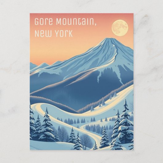 Gore Mountain New York Adirondacks Postcard Postkarte (Vorderseite)