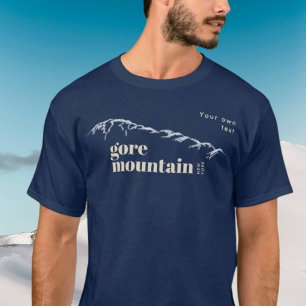 Gore Mountain New York hingekritzelte Landschaft T-Shirt