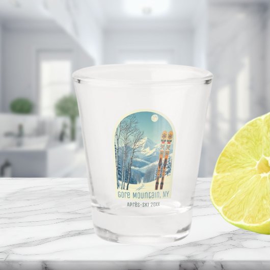 Gore Mountain New York NY Après Ski-Glas Schnapsglas