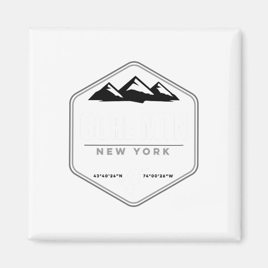 Gore Mountain Ny Snowboard T Magnet (Vorne)
