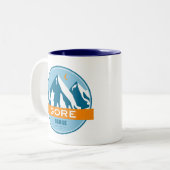 Gore Mountain Range Colorado Zweifarbige Tasse (Vorderseite Links)