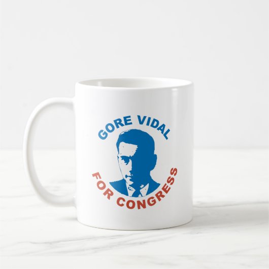 GORE VIDAL FÜR KONGRESS KAFFEETASSE (Links)