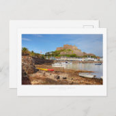 Gorey Castle, Jersey Postkarte (Vorne/Hinten)