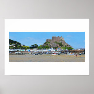 Gorey und Mont Orgueil Burg Poster
