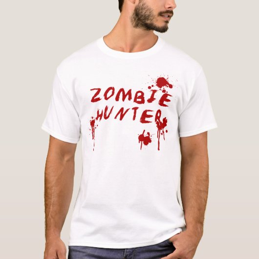 Gorey Zombie Hunter Tshirt - Walking Dead Horror (Vorderseite)