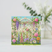 Gorg Garden Gate 1 Einladung (Stehend Vorderseite)