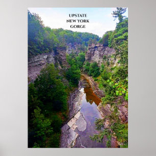 GORGE IN ITHACA NEW YORK CANVAS DRUCKEN POSTER