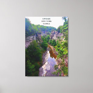 GORGE IN ITHACA NEW YORK LEINWANDDRUCK