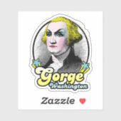 Gorge Washington Aufkleber (Blatt)