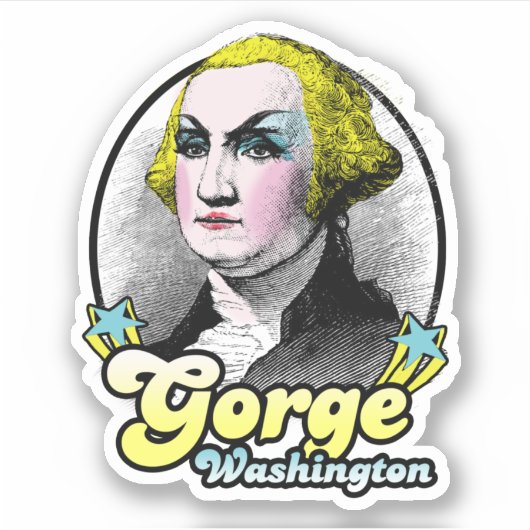 Gorge Washington Aufkleber (Vorderseite)