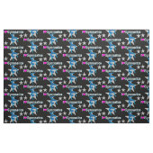 GORGEÖSE BLAU UND SCHWARZE GYMNASTIK FABRIK STOFF (Fat Quarter (45,7 x 55,9 cm))