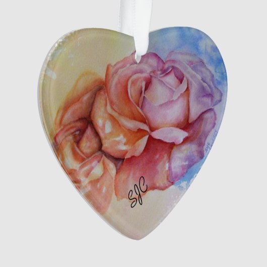 GORGEÖSE ROSE VALENTINE ORNANATION ORNAMENT (Vorderseite)