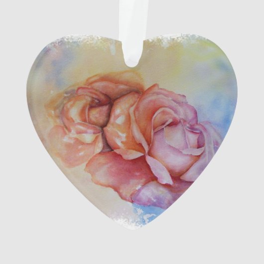 GORGEÖSE ROSE VALENTINE ORNANATION ORNAMENT (Rückseite)