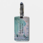 GORGEÖSE STRECKE POSE PERSONALISIERTE GEPÄCKTAG GEPÄCKANHÄNGER (Rückseite vertikal)