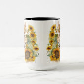 GORGEÖSE WASSERFARBE BENGALISCHE KATZE MIT SONNENB TASSE (Zentrum)