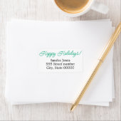 Gorgeous address labels happy holidays adressaufkleber (Insitu)