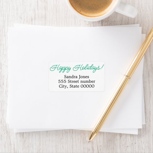 Gorgeous address labels happy holidays adressaufkleber (Insitu)