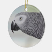 Gorgeous African Gray Parrot Keramikornament (Links)