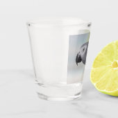 Gorgeous African Gray Parrot Schnapsglas (Links)