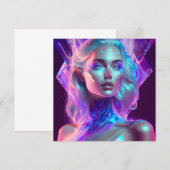 Gorgeous Ai Art Hübsch Icy Glass wie Woman (Vorne/Hinten)