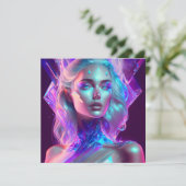 Gorgeous Ai Art Hübsch Icy Glass wie Woman (Stehend Vorderseite)