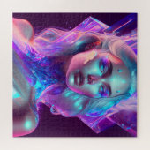 Gorgeous Ai Art Hübsch Icy Glass wie Woman Puzzle (Horizontal)