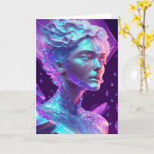 Gorgeous Ai Art Hübsche ätherische Frau Karte (Gelbe Blume)