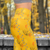 Gorgeous Amber Atomtex Pattern Yoga Capri Leggings